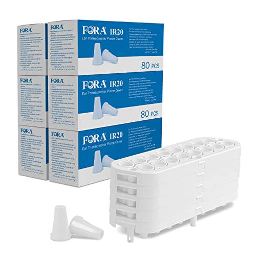FORA Hygiene Caps Schutzkappen für FORA IR20b/c Ohrthermometer / 480 Stück von FORA