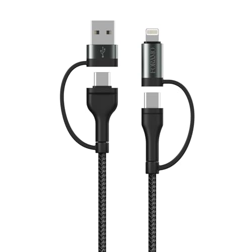 FORAMO USB 4 in 1 Ladekabel USB C OTG Adapter Schnell Laden Kabel Datenkabel Netzteil von FORAMO