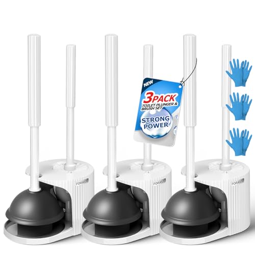 FORASTO 2-in-1-WC-Bürste und Kolben-Set, verlängerter Griff, Toilettenschüssel-Bürste, Kolben-Set, Badezimmer-Reinigungswerkzeuge, WC-Bürste, Kolben-Kombination, Reinigungsbürste, Reinigungsmittel FORASTO 2-in-1-WC-Bürste und Kolben-Set, verlängerter Griff, Toilettenschüssel-Bürste, Kolben-Set, Badezimmer-Reinigungswerkzeuge, WC-Bürste, Kolben-Kombination, Reinigungsbürste, Reinigungsmittel von FORASTO