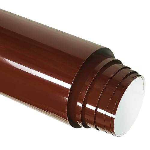 FORBELL Plotterfolie Textil, 30.5cm X 6,1M Heat Transfer Vinyl Flexfolie (Braun, 6,1M) von FORBELL