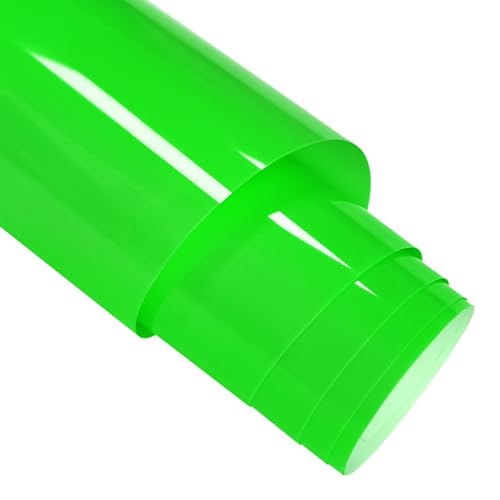 FORBELL Plotterfolie Textil, 30.5cm X 6,1M Heat Transfer Vinyl Flexfolie (Neon Grün, 6,1M) von FORBELL