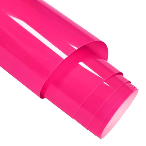 FORBELL Plotterfolie Textil, 30.5cm X 6,1M Heat Transfer Vinyl Flexfolie (Neon Pink, 6,1M) von FORBELL