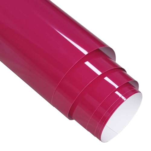 FORBELL Plotterfolie Textil, 30.5cm X 6,1M Heat Transfer Vinyl Flexfolie (Rosenrot, 6,1M) von FORBELL