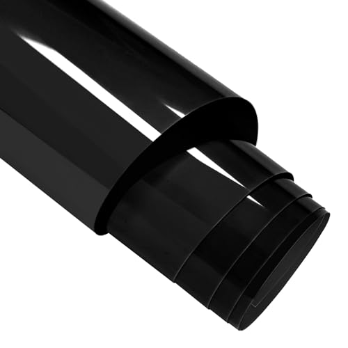 FORBELL Plotterfolie Textil, 30.5cm X 6,1M Heat Transfer Vinyl Flexfolie (Schwarz, 6,1M) von FORBELL