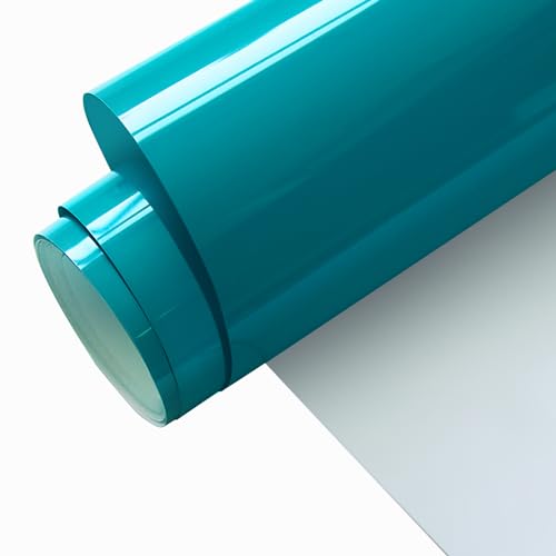 FORBELL Plotterfolie Textil, 30.5cm×3m Textil Bügeltransferfolie (Aquagrün) von FORBELL