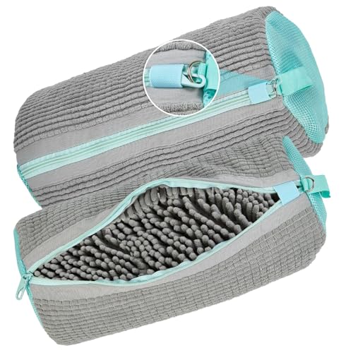 FORBELL Schuhwaschbeutel Waschmaschine, 2 Stück Wiederverwendbarer Wäschesack Schuhe (Grau (2 Stück)) von FORBELL