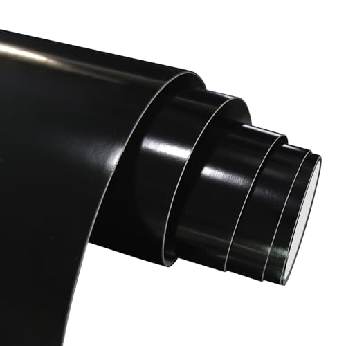 forbell Permanentes Vinylfolie, 30,5 cm x 5 m Selbstklebende Plotterfolie Vinyl (Matt Schwarz, 30,5cm × 5m) von forbell