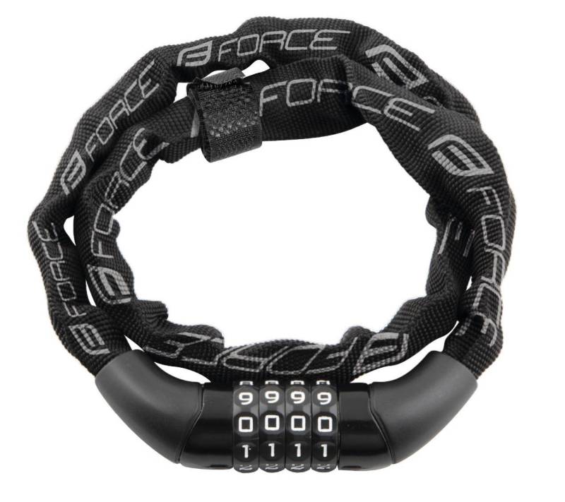 FORCE Seilschloss Schloss FORCE CHAIN code 120cm/4mm FORCE Seilschloss Schloss FORCE CHAIN code 120cm/4mm von FORCE
