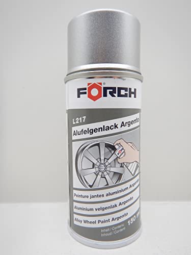 FELGENLACK LACK FELGE ALUFELGEN VIPER SILBER LACKSPRAY SPRAY FARBE 150ML (1) von Förch