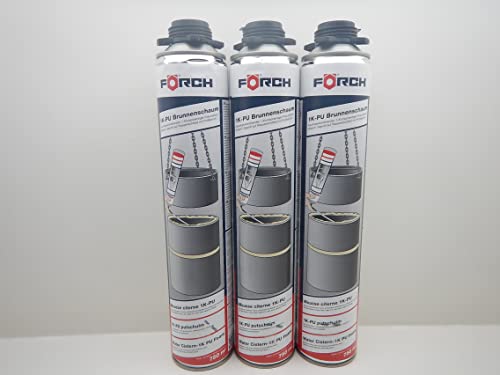 FÖRCH 1K PU BRUNNENSCHAUM SCHACHT BAUSCHAUM SCHAUM 750ML (3) von FORCH