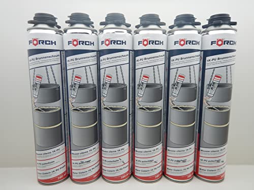 FÖRCH 1K PU BRUNNENSCHAUM SCHACHT BAUSCHAUM SCHAUM 750ML (6) von FORCH