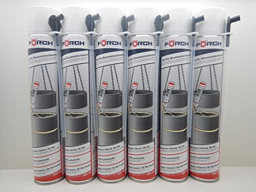 FÖRCH 1K PU BRUNNENSCHAUM SCHACHT BAUSCHAUM SCHAUM 750ML (6) von FORCH