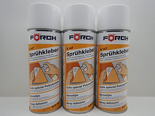 FÖRCH K147 SPRÜHKLEBER KLEBER KLEBSTOFF LEDER STOFF STYROPOR HIMMEL 400ML (3) von Förch