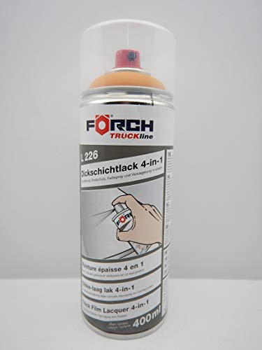 Förch 4 in 1 GELB BAUMASCHINE DICKSCHICHTLACK LACK SPRAY SPRAYDOSE 400ML (1) von Förch