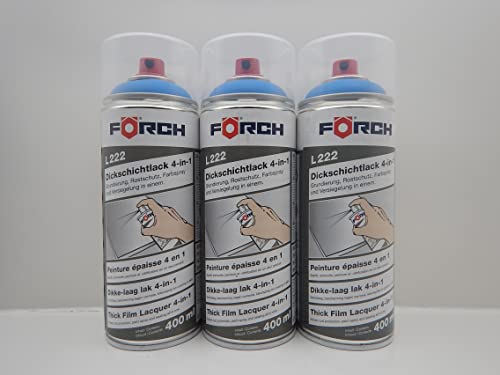 Förch 4 in 1 RAL 5015 HIMMELBLAU BLAU DICKSCHICHTLACK LACK SPRAY SPRAYDOSE 400ML (3) von Förch
