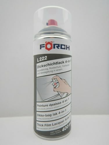 FORCH 4 in 1 RAL 7012 BASALTGRAU GRAU DICKSCHICHTLACK LACK SPRAY SPRAYDOSE 400ML von Förch