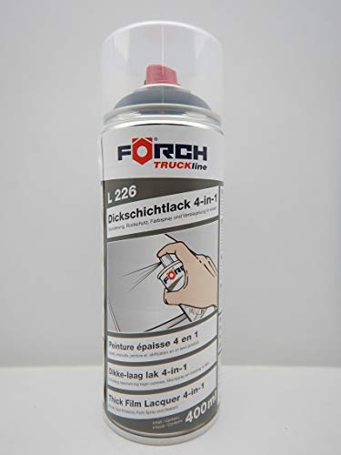 FORCH 4 in 1 SCHWARZMATT SCHWARZ MATT DICKSCHICHTLACK Lack Spray SPRAYDOSE 400ML (1) von FORCH