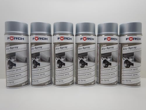 Förch 6x ALU SPRAY ALUMINIUMSPRAY L243 ROST KORROSIONSSCHUTZ ROST SCHUTZ 400ML von Förch