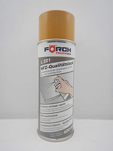 FORCH Caterpillar GELB Bagger BAUMASCHINE Lack LACKSPRAY Spray SPRAYDOSE 400ML (1) von Förch
