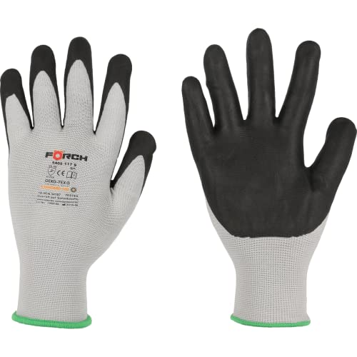 FORCH FEINSTRICKHANDSCHUHE DUO GRIP MECHANIKERHANDSCHUH HANDSCHUH KFZ Gr.9 L (1, Large Gr. 9) von FORCH