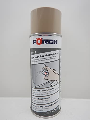 Förch GRAUBEIGE GRAU BEIGE RAL 1019 LACK LACKSPRAY SPRAY SPRAYDOSE 400ML (1) von Förch
