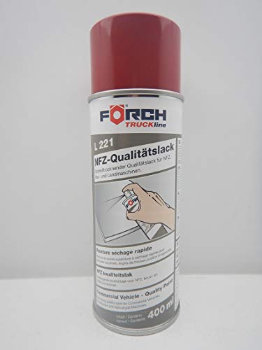 FORCH LACKROT ROT CASE Traktor MÄHDRESCHER Lack LACKSPRAY Spray SPRAYDOSE 400ML (1) von Förch