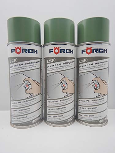 FORCH MASCHINENGRÜN SG GRÜN RAL 6011 Lack LACKSPRAY Spray SPRAYDOSE 400ML (3) von Förch