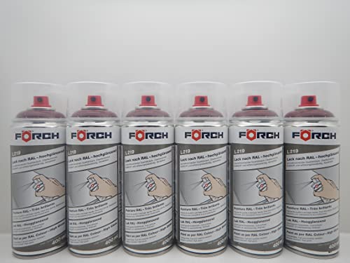 Förch OXIDROT ROT RAL 3009 LACK LACKSPRAY SPRAY SPRAYDOSE 400ML (6) von Förch