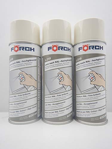 FORCH PERLWEISS Weiss RAL 1013 Lack LACKSPRAY Spray SPRAYDOSE 400ML (3) von FORCH