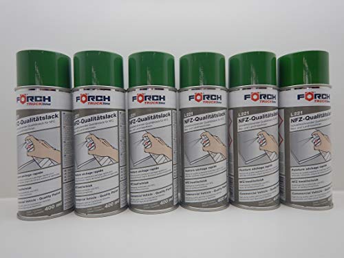 FORCH Traktor Trekker LANDMASCHINE GRÜN Lack LACKSPRAY Spray SPRAYDOSE 400ML (6) von FORCH