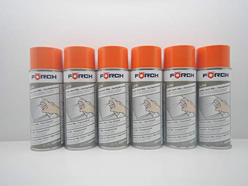 FORCH VERKEHRSORANGE ORANGE RAL 2009 Lack LACKSPRAY Spray SPRAYDOSE 400ML (6) von FORCH