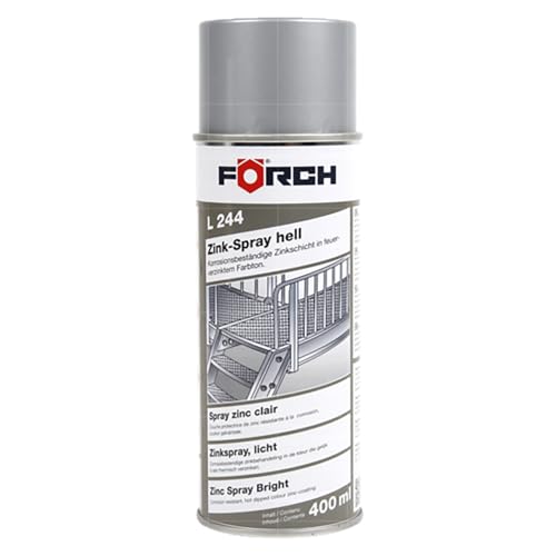 FORCH Zink ZINKSPRAY HELL L244 ROST KORROSIONSSCHUTZ PUNKTSCHWEIßFÄHIG 400ML (1) von Förch