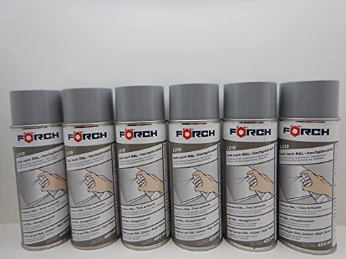 Förch VERKEHRSGRAU A GRAU SILBER RAL 7042 LACK LACKSPRAY SPRAY SPRAYDOSE 400ML (6) von Förch