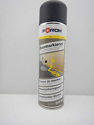MARKIERUNGSFARBE MARKIERUNG FARBE SPRAY GELB L297 ÜBERKOPFVENTIL 500ML (1) von FORCH