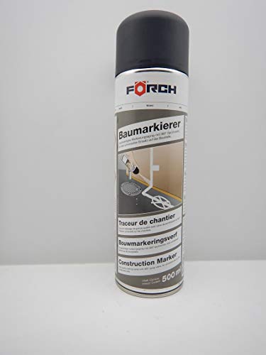 MARKIERUNGSFARBE MARKIERUNG FARBE SPRAY WEISS NEON L297 ÜBERKOPFVENTIL 500ML (1) von FORCH