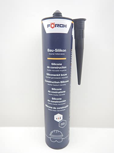 SILIKON SILICON KARTUSCHE DICHTSTOFF DICHTMASSE SANITÄR TRANSPARENT 310ml (1) von Förch
