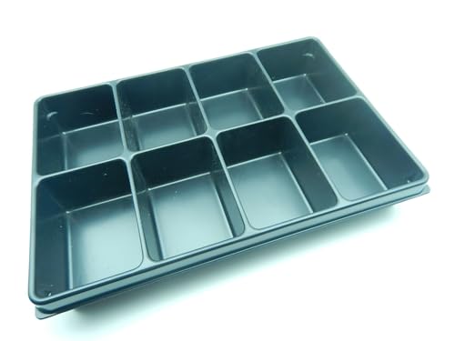 SORTIMENTSKASTEN KFZ SORTIERBOX VERSCHLIEßBARER KUNSTSTOFFKOFFER EINLEGER BOHRER KLEINTEILE (Einleger 8 Fach) von Förch
