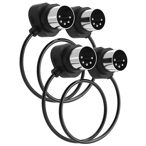 FORE 2-Pack 60cm 45-Degree Mirrored Angled MIDI Cable with Ultra-Small Plugs Tight Space, 5-Pin Din Compatible with MIDI Keyboard/Interface/Guitar Multi Effects 2-Pack 60cm FORE 2-Pack 60cm 45-Degree Mirrored Angled MIDI Cable with Ultra-Small Plugs Tight Space, 5-Pin Din Compatible with MIDI Keyboard/Interface/Guitar Multi Effects 2-Pack 60cm von FORE