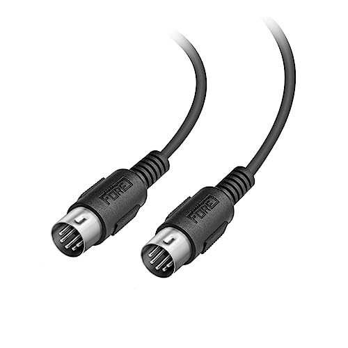 FORE 3m 1-Pack 5-Pin DIN to 5-Pin DIN MIDI Cable DJ Sets/Electric Drum/Keyboard/Electric Piano Color Black 3m 1 Pack FORE 3m 1-Pack 5-Pin DIN to 5-Pin DIN MIDI Cable DJ Sets/Electric Drum/Keyboard/Electric Piano Color Black 3m 1 Pack von FORE