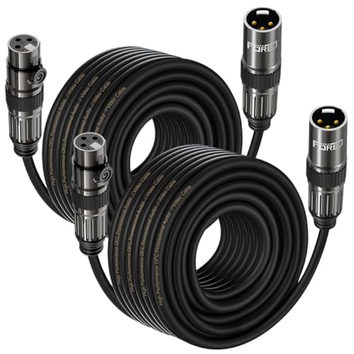 FORE Mikrofonkabel XLR Stecker auf XLR Busche Kabel 10.5m 2-Stück FORE Mikrofonkabel XLR Stecker auf XLR Busche Kabel 10.5m 2-Stück von FORE