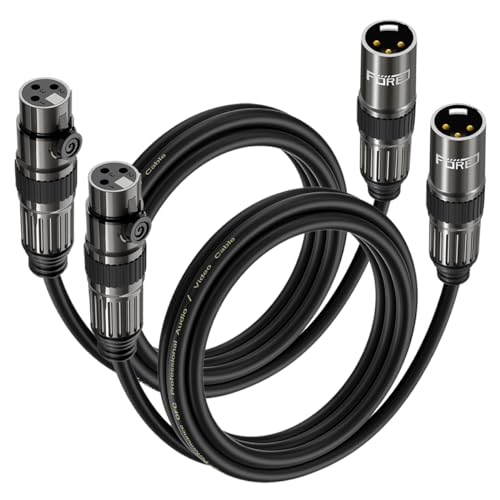 FORE Mikrofonkabel XLR Stecker auf XLR Busche Kabel 1m 2-Stück FORE Mikrofonkabel XLR Stecker auf XLR Busche Kabel 1m 2-Stück von FORE
