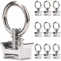 10 einzelne Heringe mit Ring, Tragfähigkeit 1000 kg, Flugzeuganker-Schienenheringe, Ankerring von FOREHILL