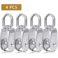 304 Edelstahl-Einzelrolle/Doppelrolle/Heberolle/Einzelantriebsseil M15, 4 Stück von FOREHILL