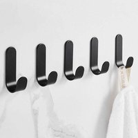 5 Stück 3M Klebehaken, selbstklebende Wandhaken für Badezimmer, wasserfester Handtuchhalter für Schlafzimmer, Badezimmer, Küche, Decke, zum Aufhängen von FOREHILL