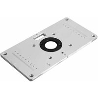 Aluminium-Frästisch-Einlegeplatte mit 4 Ringen und Schrauben für Werkbänke, 235 x 120 x 8 mm Aluminium-Frästisch-Einlegeplatte mit 4 Ringen und Schrauben für Werkbänke, 235 x 120 x 8 mm von FOREHILL