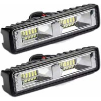 FOREHILL 2 x 12V 24V LED-Arbeitsscheinwerfer, 16 LEDs, 48W Offroad-Arbeitsscheinwerfer, IP67 wasserdicht, für Traktoren, Motorräder, Autos, LKWs, von FOREHILL