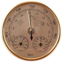 FOREHILL Barometer, Wetterstation mit Barometer und Thermometer/Hygrometer, 3-in-1 analoge Wandwetterstation für den Innen- und Außenbereich von FOREHILL