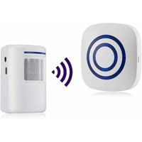 FOREHILL Bewegungsmelder-Alarm, Sirene, Infrarot-Bewegungssensor, drahtloses PIR-Alarmset, Bewegungsmelder, Infrarotdetektor, 38 Klingeltöne von FOREHILL