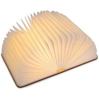 FOREHILL Buch-Nachtlicht, Schlafzimmer-Nachttischlampe, drehbare Atmosphäre, Buchlampe, weißer Ahorn, 12 x 9 x 2,5 cm, 5 Farben von FOREHILL