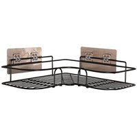 FOREHILL Eckregal für Dusche, Badezimmerregal, Duschregal ohne Bohren, rostfreies Metall-Eckregal, selbstklebende Duschablage für Badezimmer, von FOREHILL